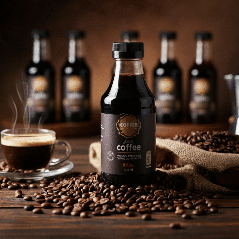 MONIN Coffee Syrup display
