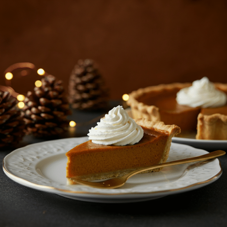 Pumpkin pie whipped cream