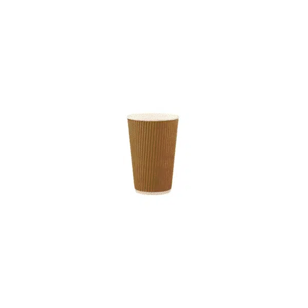 Kraft Ripple Cups Triple-Wall Insulated