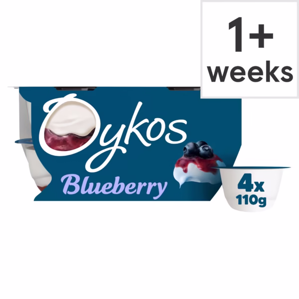Oykos Yoghurts: Blueberry 4x110g