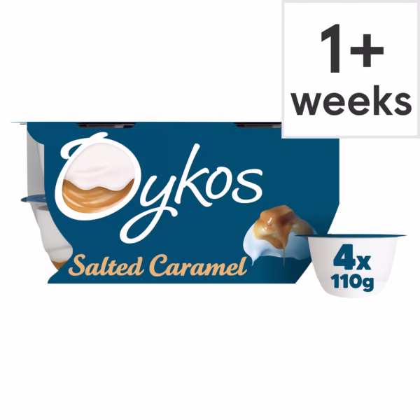 Oykos Yoghurts: Salted Caramel 4x110g